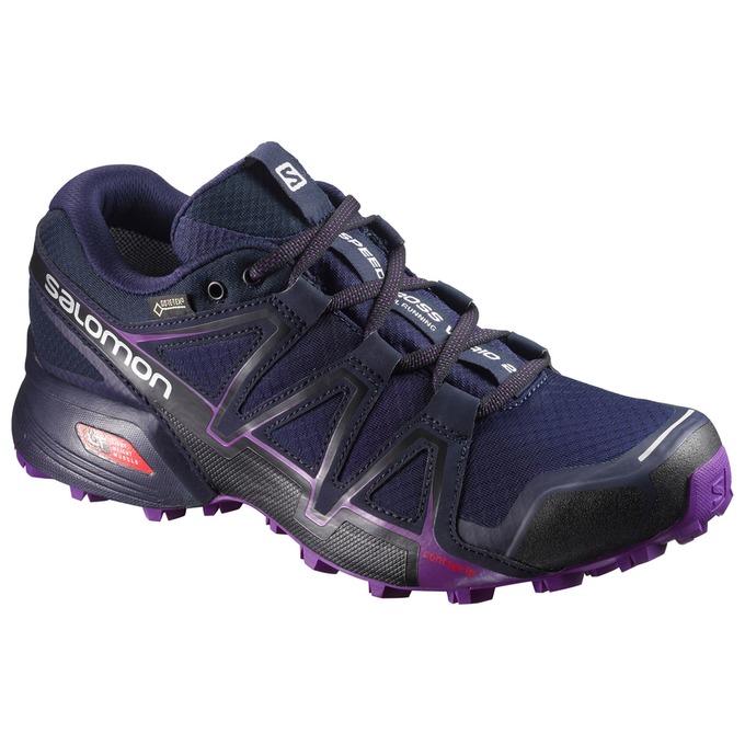 Salomon Israel SPEEDCROSS VARIO 2 GTX® W - Womens Trail Running Shoes - Navy (BAFG-86351)